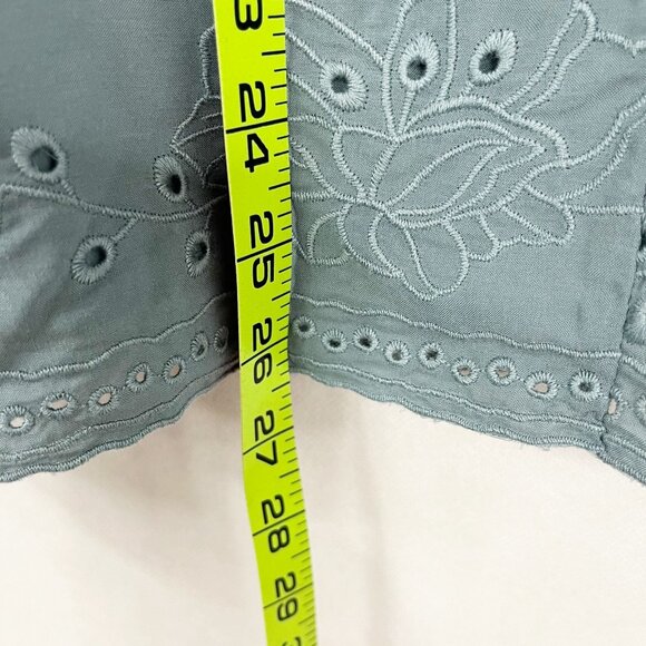 L*Space Floral Eyelet Strapless Dress Flowy Oversized Beach Cut Out Size Large - Picture 4 of 7